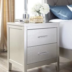 Ashley Olivet Queen Bed With Dresser Mirror & Nightstand Bedroom