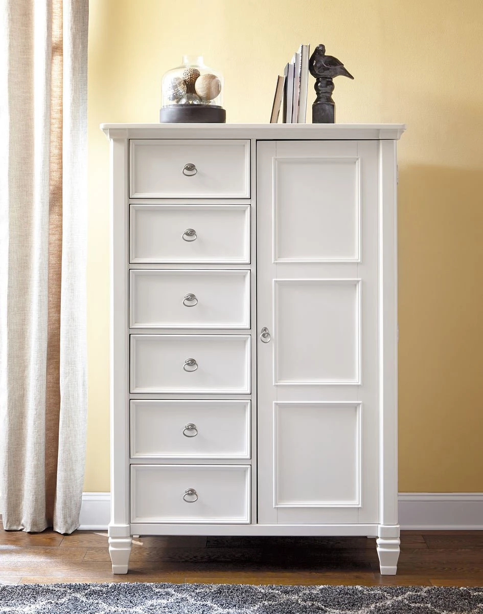 Ashley Prentice White Door Chest 1 Ashley Prentice White Door Chest