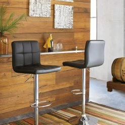 Ashley Adjustable Height Multi Tall Swivel Barstool Dining Room