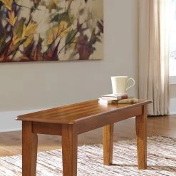 Ashley Berringer Rustic Brown Large Dining Room Bench