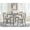 Ashley Dining Room Parellen Pub Table & 4 Barstools