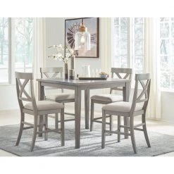 Ashley Dining Room Parellen Pub Table & 4 Barstools