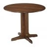 Ashley Stuman Medium Brown Round Drop Leaf Table Dining Room