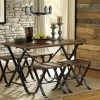 Ashley Freimore Medium Brown RECT DRM Table Set (set Of 5)