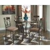 Ashley Dining Room Glambrey Counter Table & 4 Bar Chairs