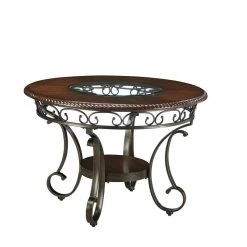 Ashley Glambrey Brown Round Dining Room Table