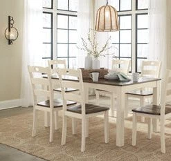 Ashley Woodanville Table And 6 Chairs Dining Room