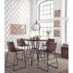 Ashley Centiar Pub Table & 4 Barstools Dining Room