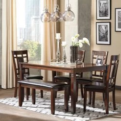 Ashley Bennox Brown Dining Room Table Set