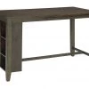 Ashley Dining Room Rokane Warm Brown Rectangle Counter Table With Storage