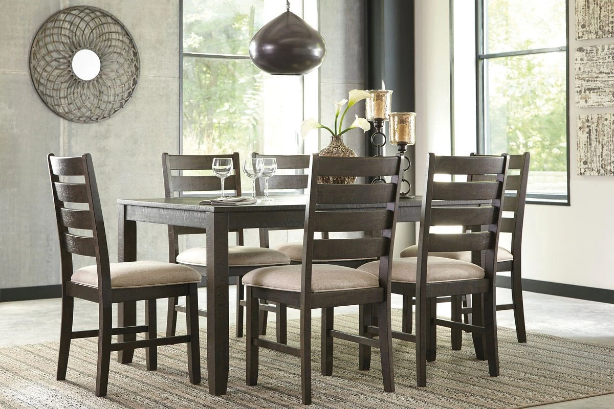 Ashley Rokane Table & 6 Side Chairs Dining Room 1 Ashley Rokane Table & 6 Side Chairs Dining Room