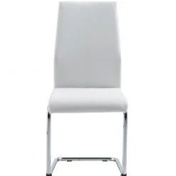 Global D219 White Dining Chair