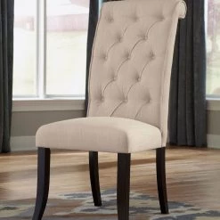 Ashley Tripton Linen Side Chair Dining Room