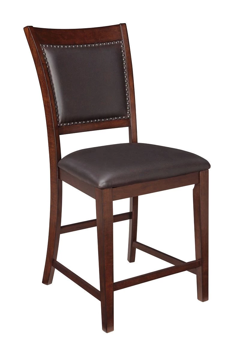 Ashley Collenburg Dark Brown Upholstered Barstool Dining Room 1 Ashley Collenburg Dark Brown Upholstered Barstool Dining Room