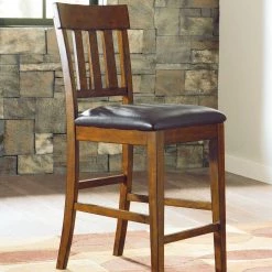 Ashley Ralene Medium Brown Upholstered Barstool