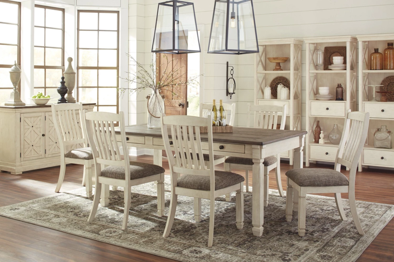 Ashley Dining Room Bolanburg Antique White Table And 4 Side Chairs 1 Ashley Dining Room Bolanburg Antique White Table And 4 Side Chairs