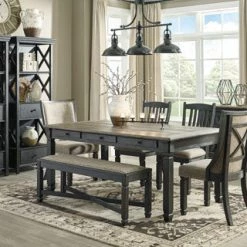 Ashley Dining Room Tyler Creek Table 4 Side Chairs & Bench