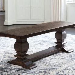 Ashley Hillcott Dark Brown Extra Large Bench Benches