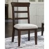Ashley Hillcott Dark Brown Upholstered Side Chair