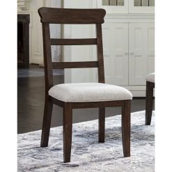 Ashley Hillcott Dark Brown Upholstered Side Chair