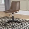 Ashley Brown Brown Home Office Swivel Chair