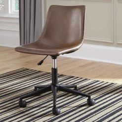 Ashley Brown Brown Home Office Swivel Chair