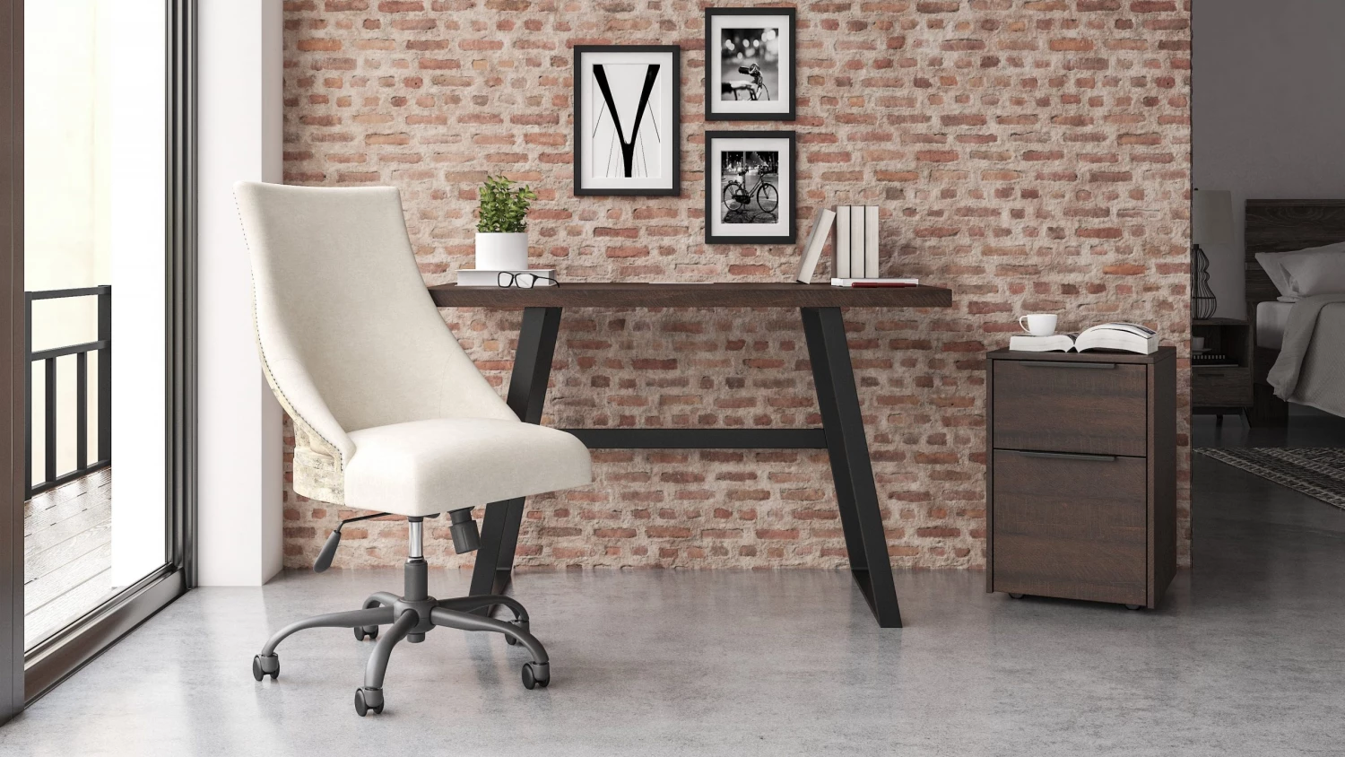 Ashley Camiburg Warm Brown Home Office Small Desk 1 Ashley Camiburg Warm Brown Home Office Small Desk