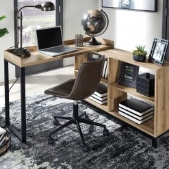 Ashley Gerdanet Light Brown L-Desk