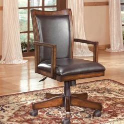 Ashley Hamlyn Medium Brown Home Office Swivel Desk Chair