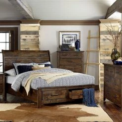 Home Elegance Jerrick Queen Bed W/ Dresser & Mirror Bedroom