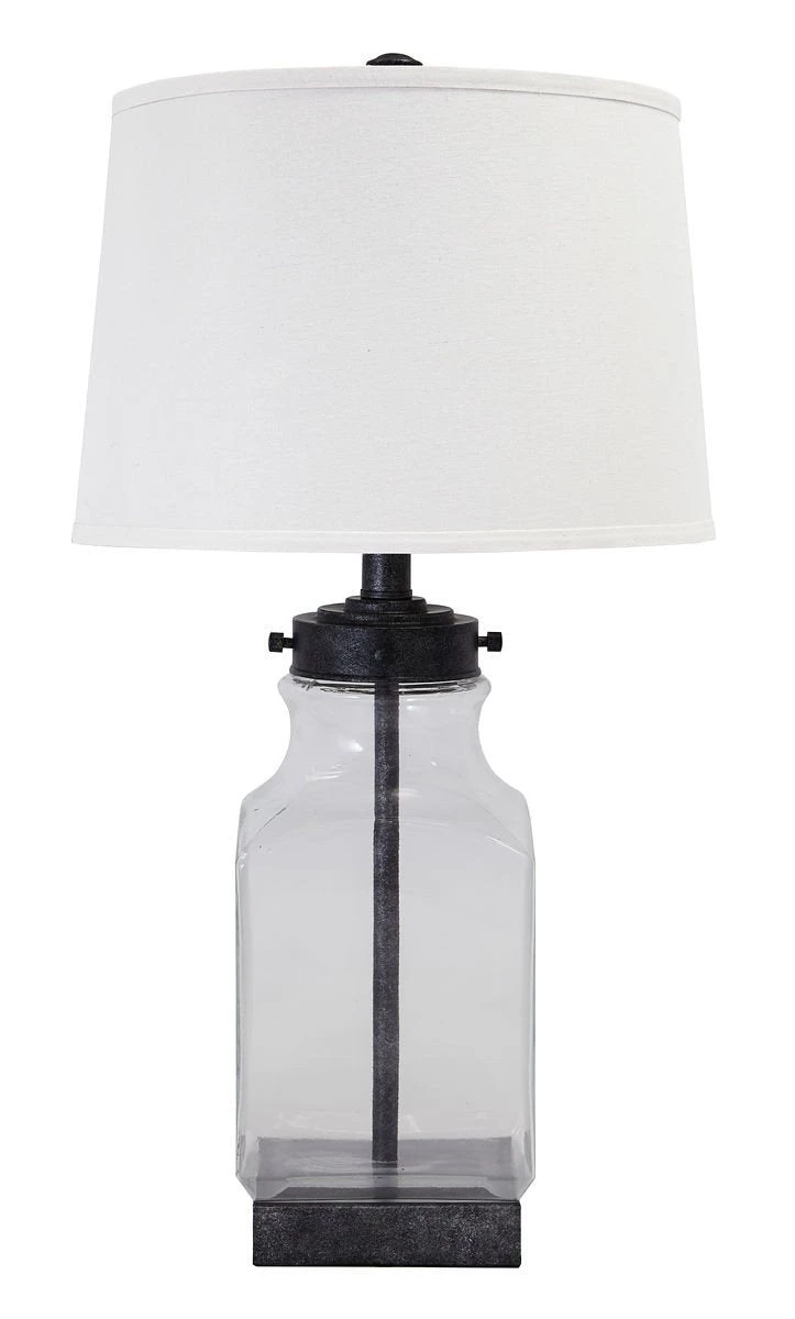 Ashley Accents Sharolyn Transparent/Silver Finish Glass Table Lamp 1 Ashley Accents Sharolyn Transparent/Silver Finish Glass Table Lamp