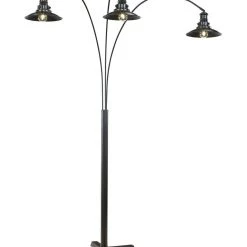 Ashley Sheriel Black Metal Arc Lamp Accents