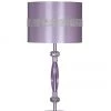 Ashley Nyssa Purple Metal Table Lamp Accents