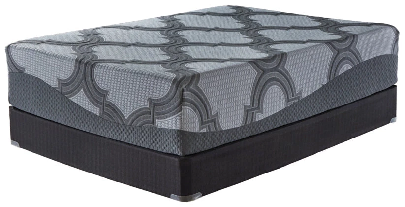14 Inch Ashley Hybrid Gray Mattress And Foundation Mattresses 2 14 Inch Ashley Hybrid Gray Mattress And Foundation Mattresses