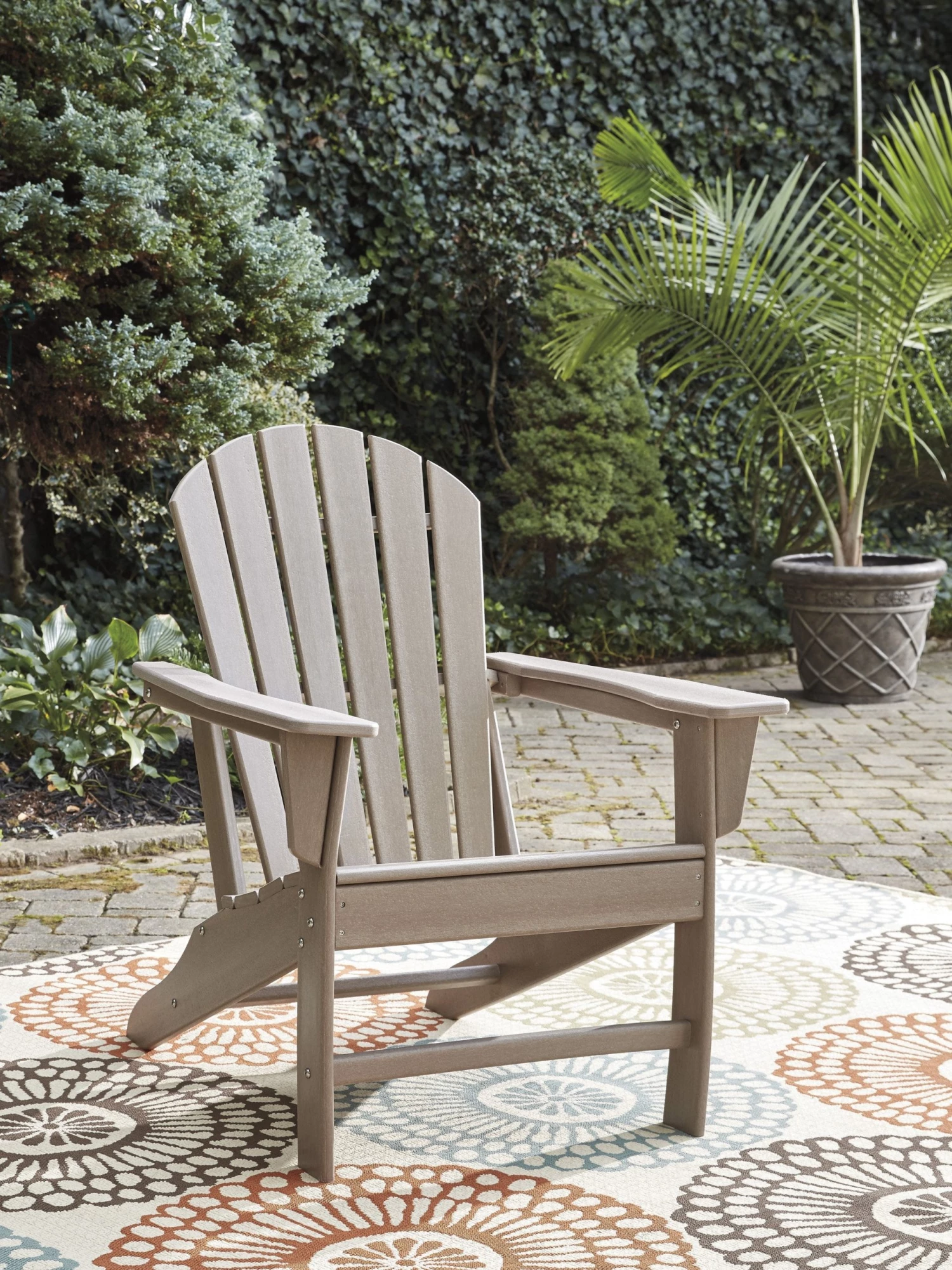 Ashley Sundown Treasure Grayish Brown Adirondack Chair Outdoor 1 Ashley Sundown Treasure Grayish Brown Adirondack Chair Outdoor