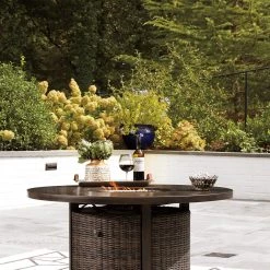 Ashley Paradise Trail Round Fire Pit Table