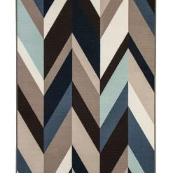 Ashley Keelia Blue/Brown/Gray Medium Rug Accents