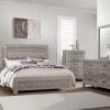 Home Elegance Corbin Queen Bed, Dresser With Mirror, Nightstand Queen Beds