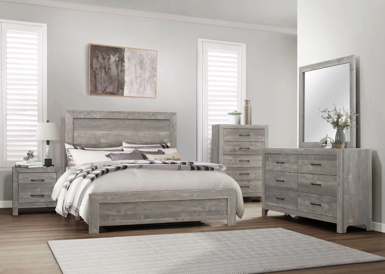 Home Elegance Corbin Gray Dresser And Mirror Bedroom 1 Home Elegance Corbin Gray Dresser And Mirror Bedroom