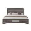 Global Seville Malamine Gray Full Bed Beds