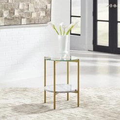 Ashley Wynora Round End Table End Tables