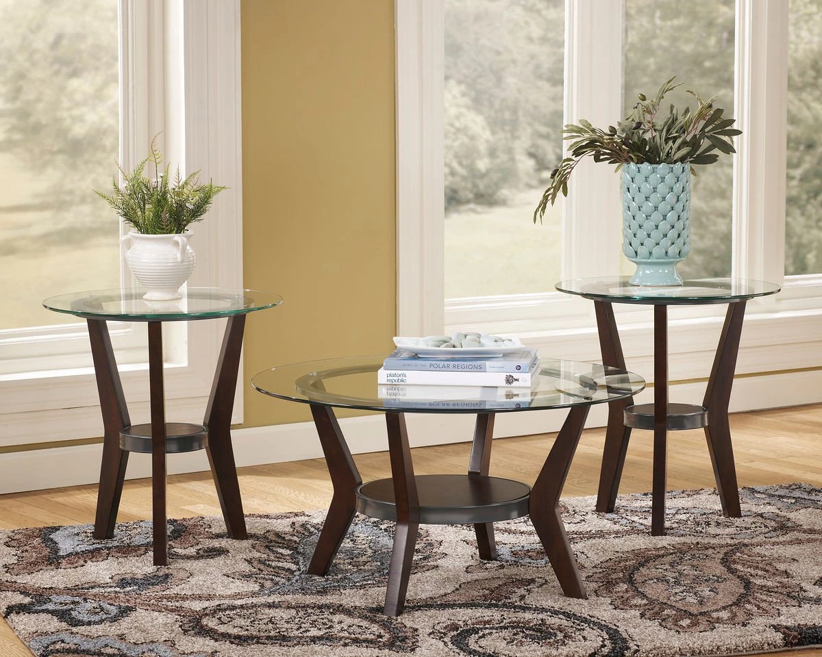 Ashley Fantell Dark Brown Occasional Table Set (set Of 3) 1 Ashley Fantell Dark Brown Occasional Table Set (set Of 3)