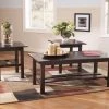 Ashley Lewis Medium Brown Occasional Table Set (set Of 3) Living Room