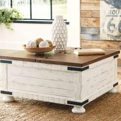 Ashley Living Room Wystfield Storage Trunk Cocktail Table