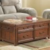 Ashley Woodboro Dark Brown Finish Lift Top Cocktail Table Living Room