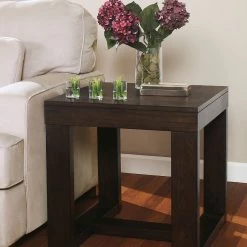 Ashley Watson Dark Brown Finish Square End Table