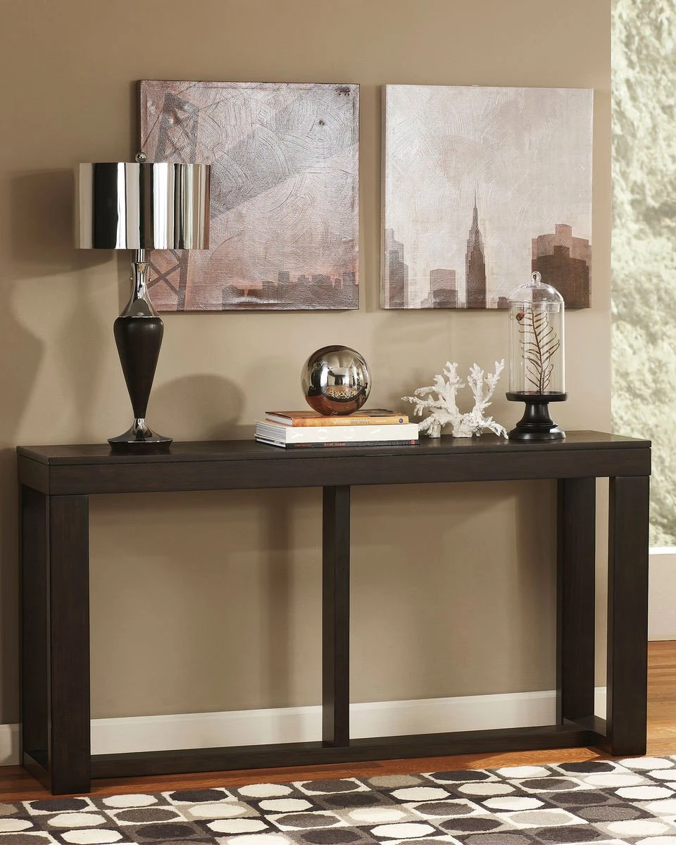Ashley Watson Dark Brown Finish Sofa Table 1 Ashley Watson Dark Brown Finish Sofa Table