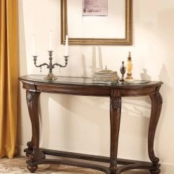 Ashley Norcastle Dark Brown Sofa Table Living Room