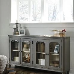 Ashley Mirimyn Antique Gray Door Accent Cabinet Cabinets