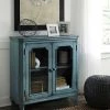 Ashley Mirimyn Antique Teal Door Accent Cabinet Cabinets